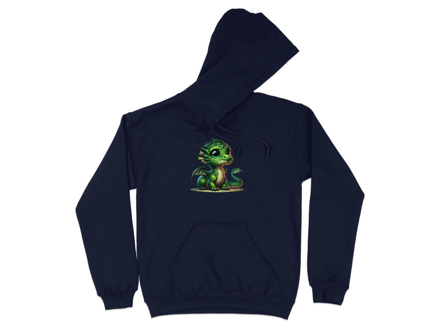 Adorable Green Dragon Printed Hoodie product type