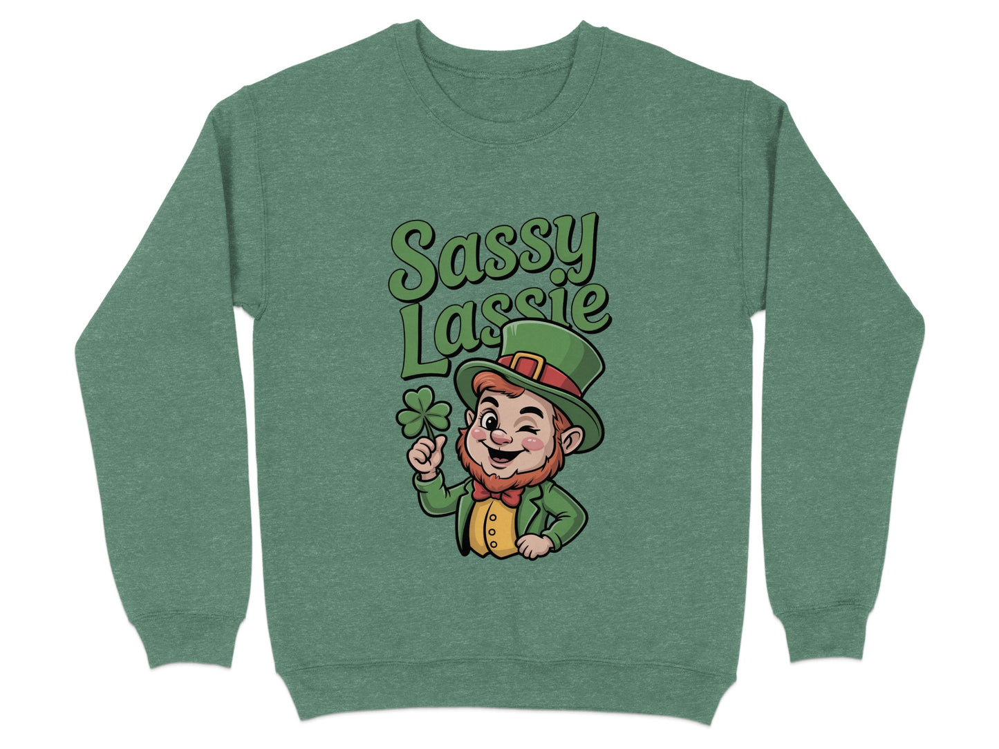 Sassy Lassie Leprechaun Long Sleeve Sweatshirt product