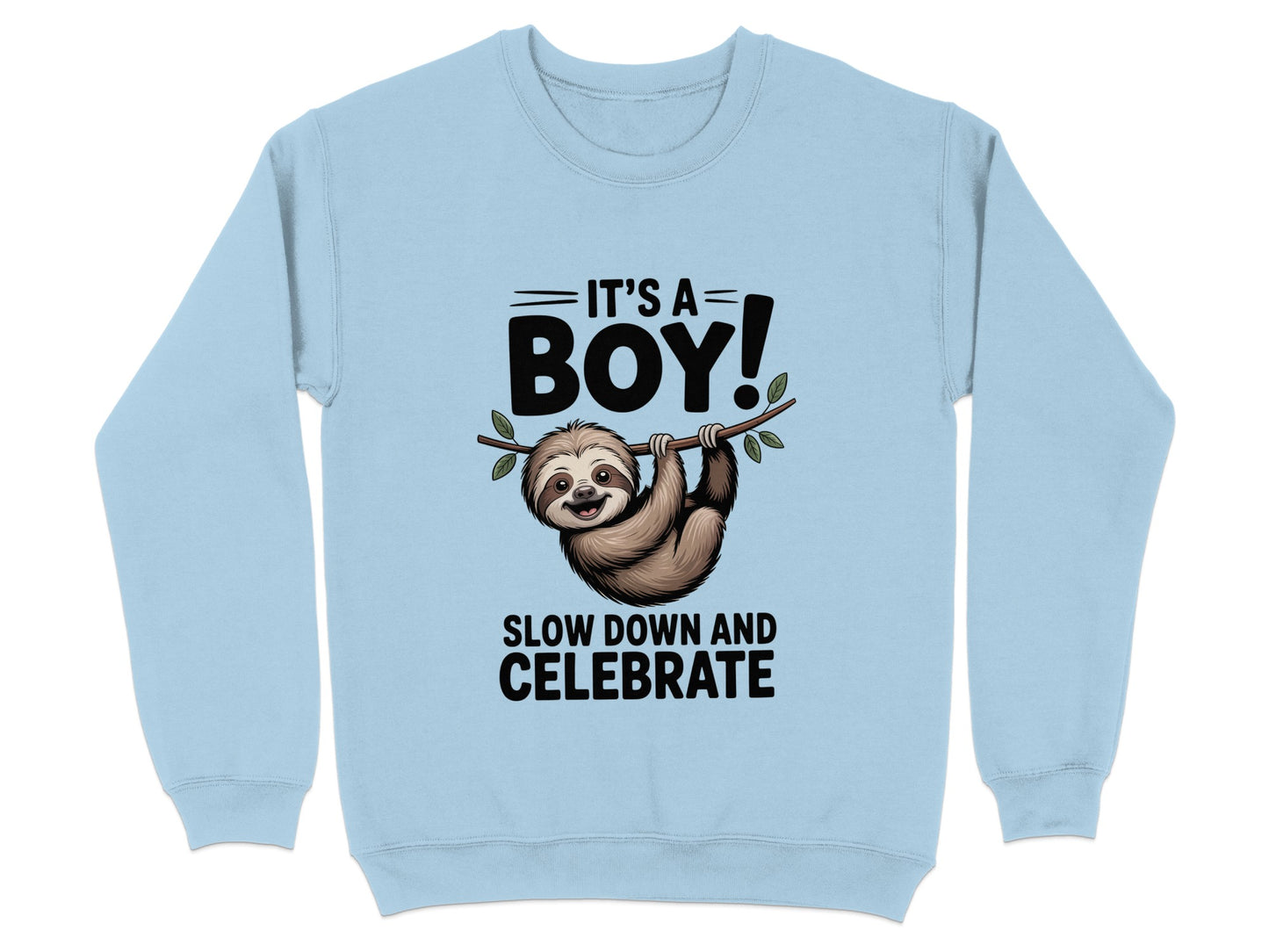 It's a Boy Slow Down and Celebrate Sloth product