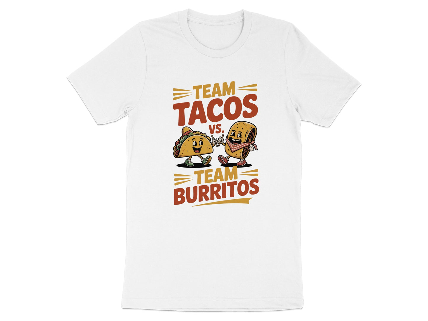 Team Tacos vs Team Burritos Graphic T-shirt product type