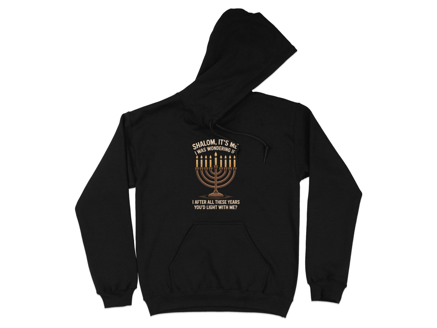 Shalom It's Me Hanukkah Menorah Hoodie product