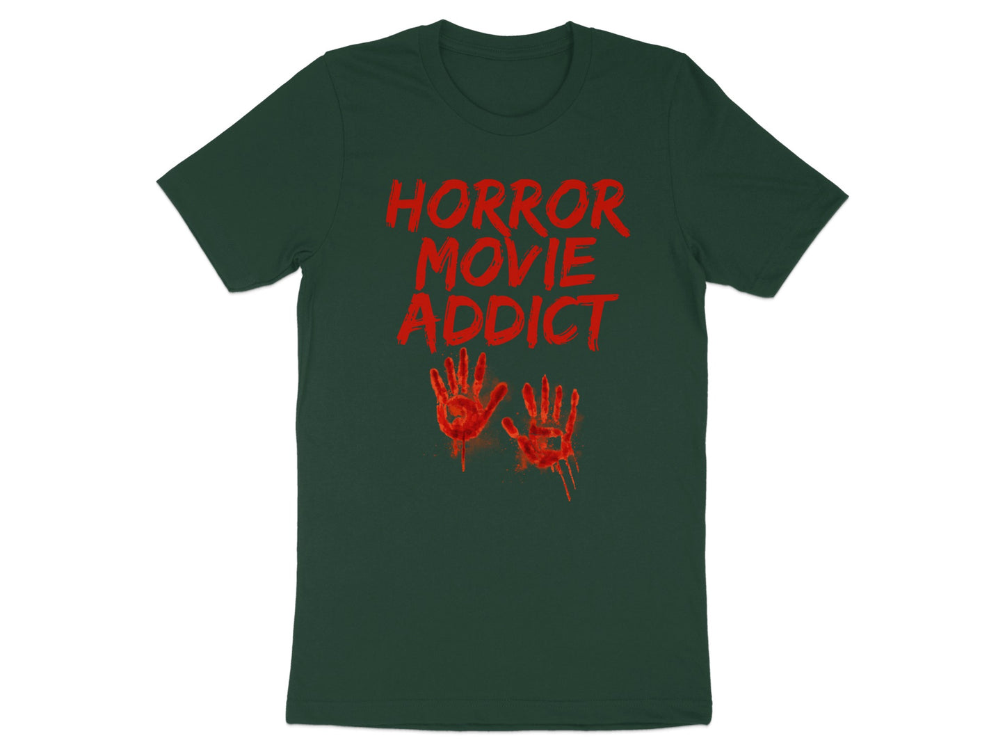 Horror Movie Addict Blood Handprint T-shirt product type