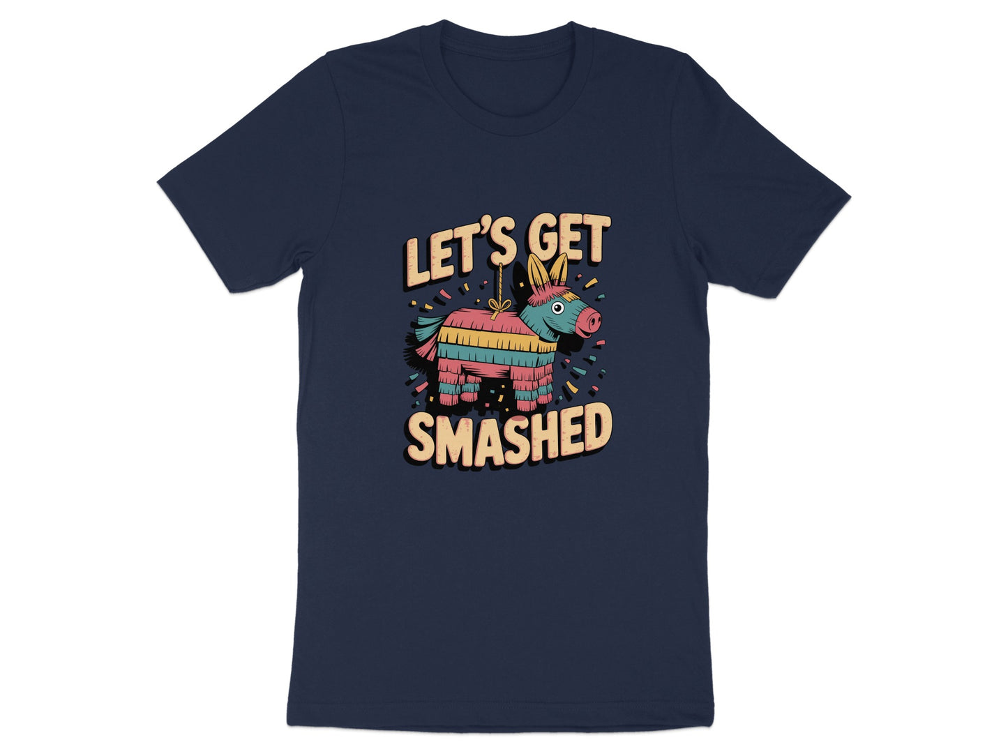 Let's Get Smashed Pinata Fun Graphic T-shirt product type