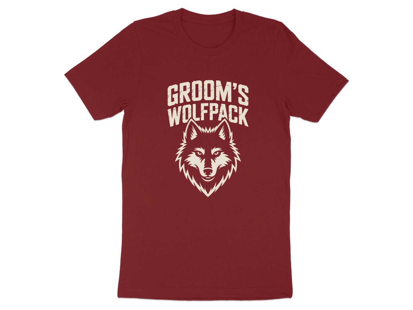 Groom's Wolfpack Graphic T-shirt for Wedding Party product type