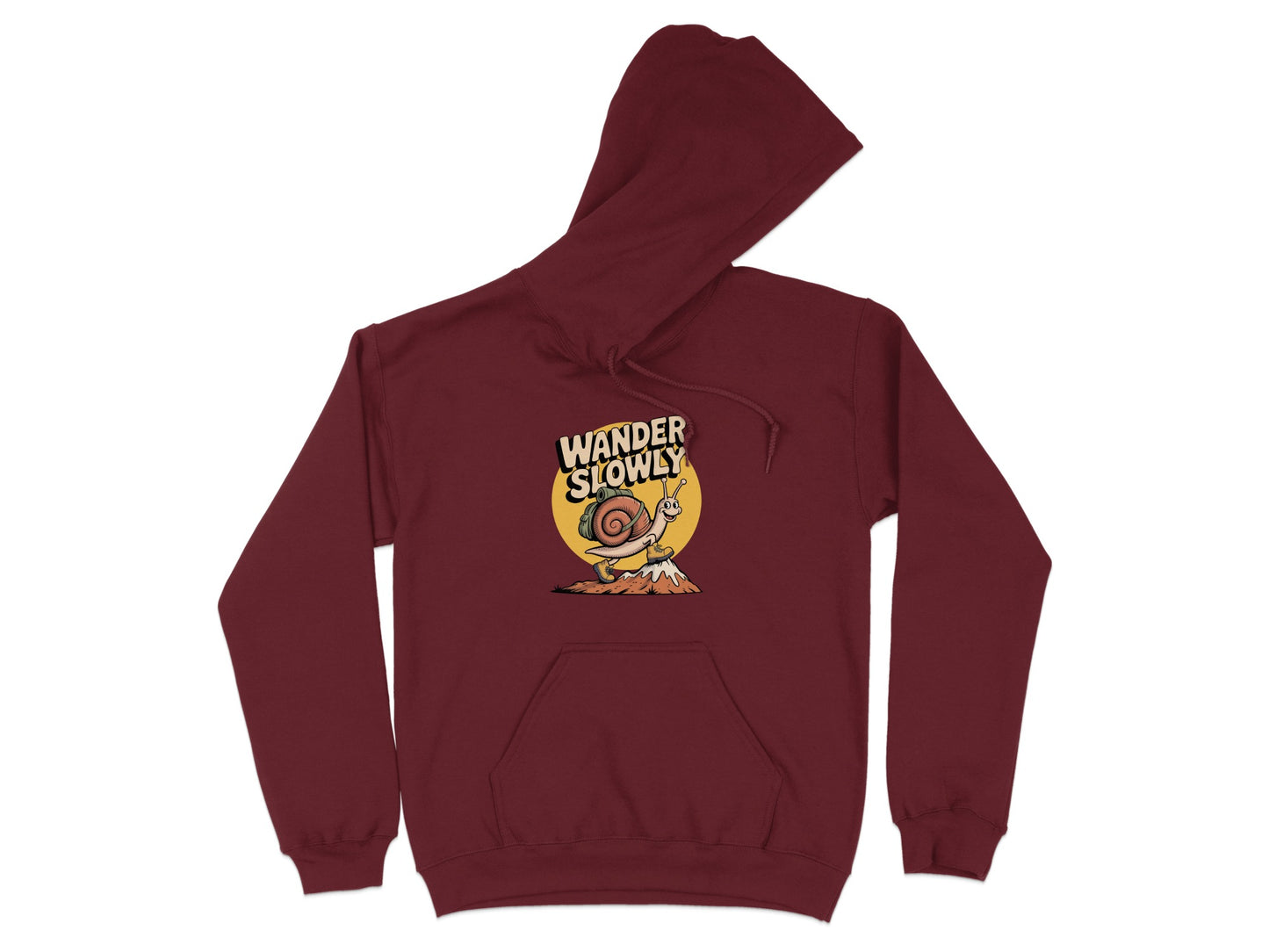 Wander Slowly Snail Graphic Hoodie product