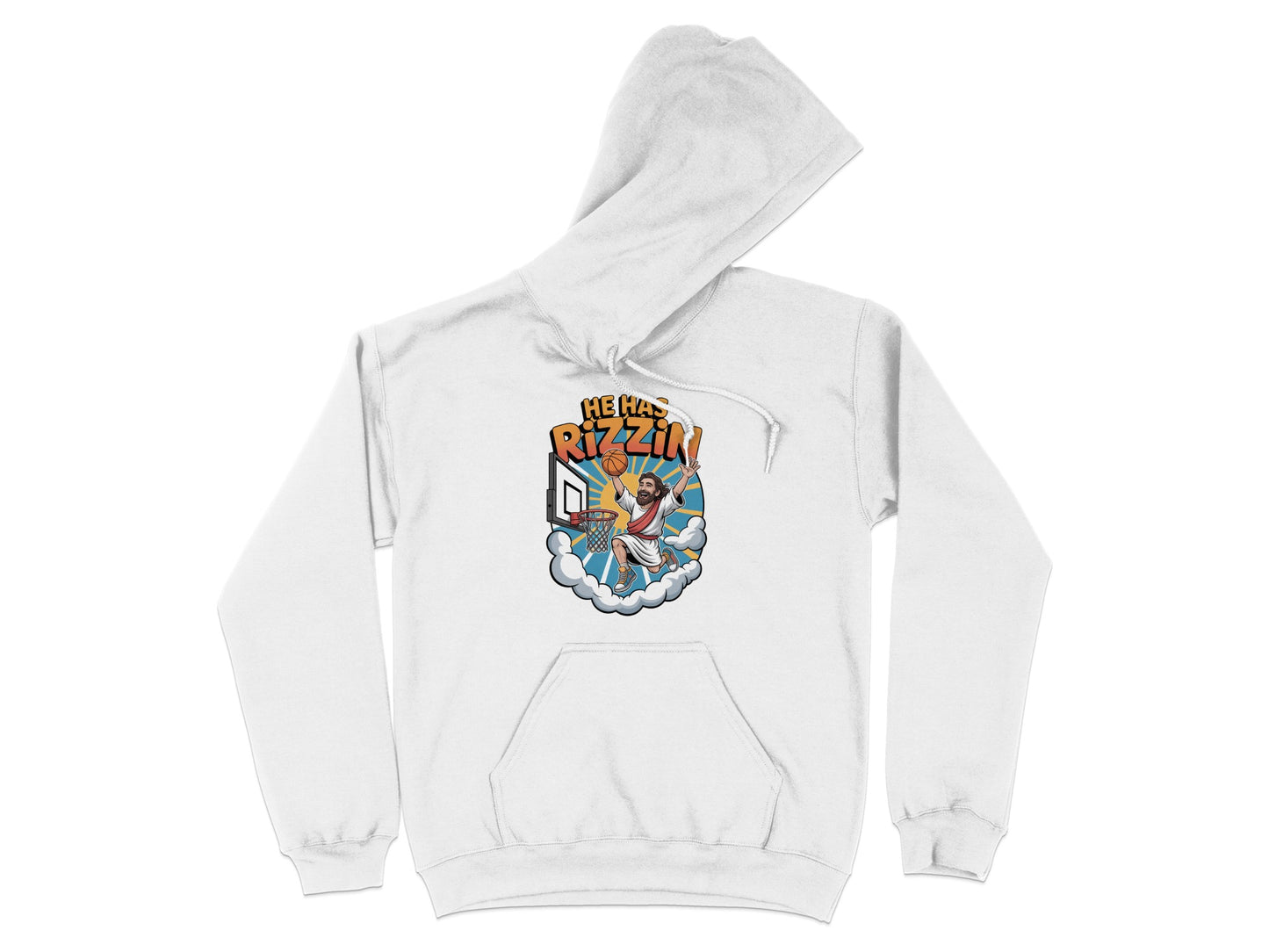 He Has Rizz Basketball Graphic Hoodie product