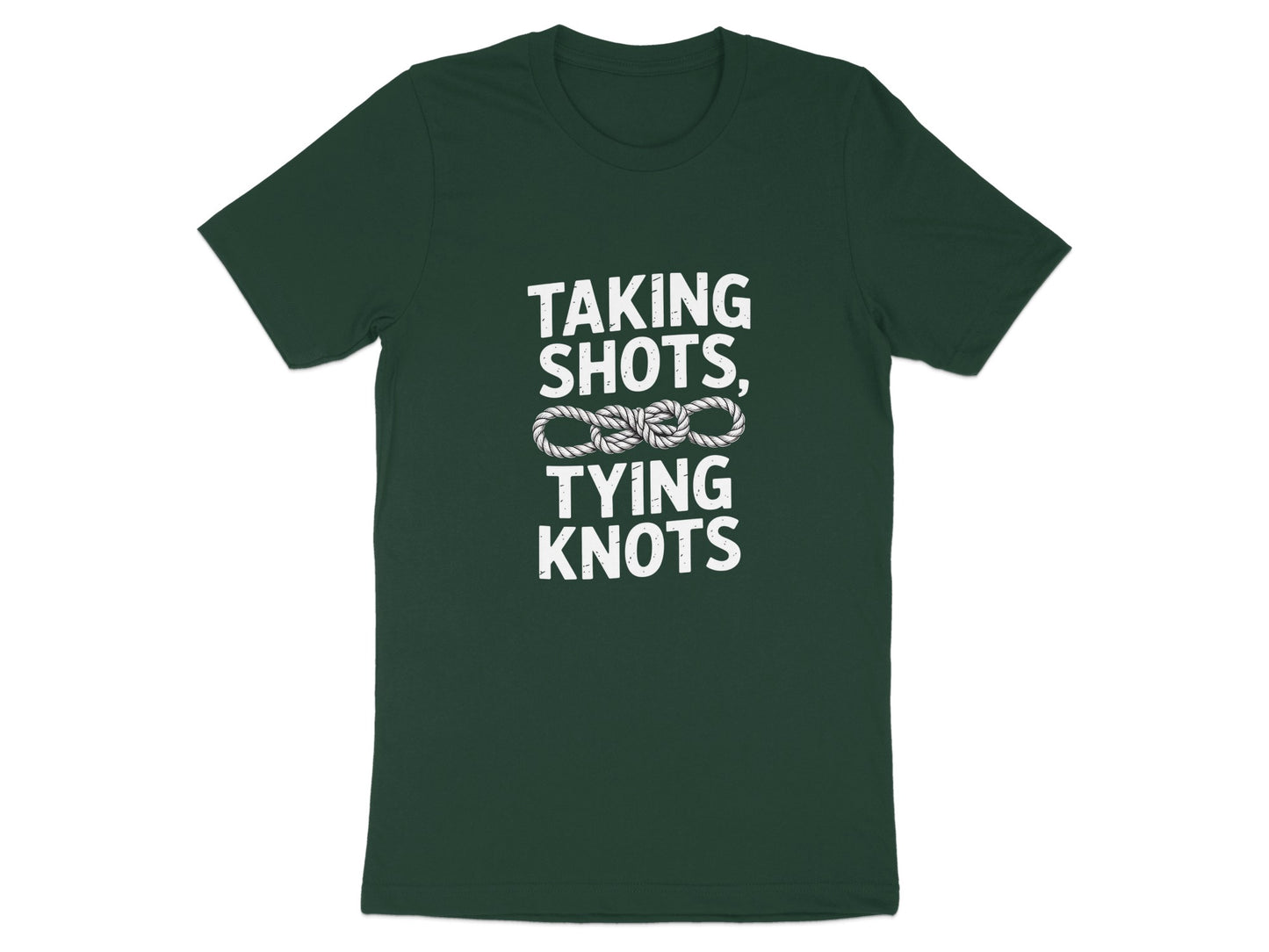 Taking Shots Tying Knots Graphic Tee product