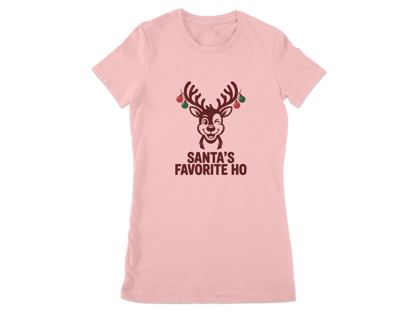 Santa's Favorite Ho Reindeer Printed T-shirt product type