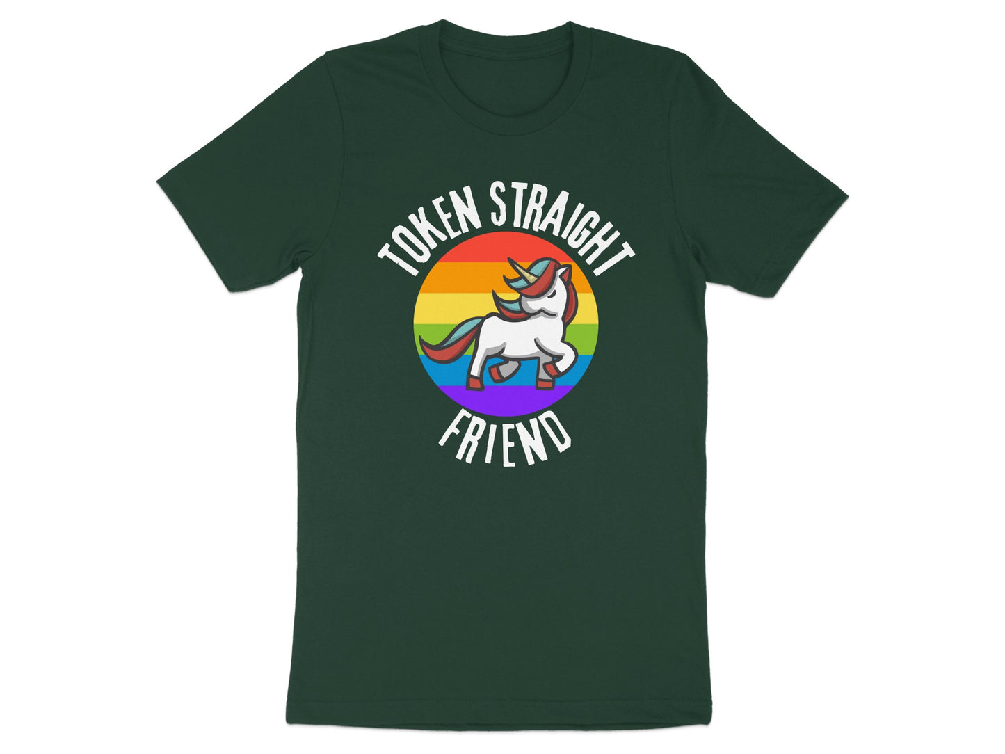 Token Straight Friend Funny Rainbow Unicorn product type
