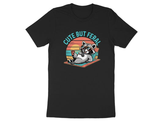Cute But Feral Adorable Raccoon Graphic Tee product