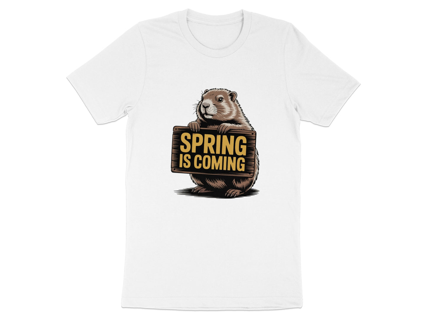 Spring Is Coming Groundhog Graphic T-shirt product type