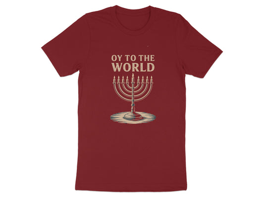 Oy To The World Menorah Design T-shirt product