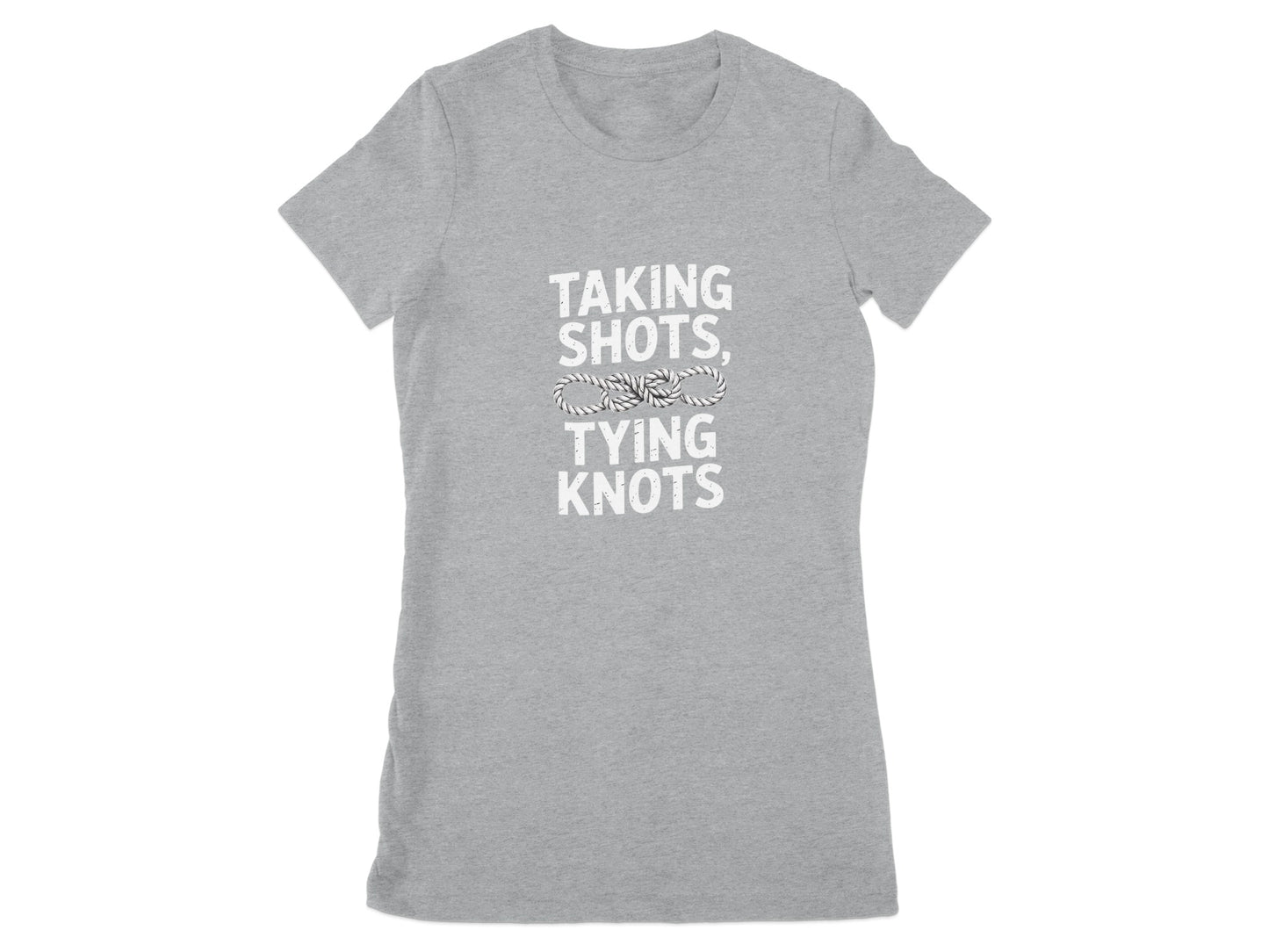 Taking Shots Tying Knots Graphic T-shirt product
