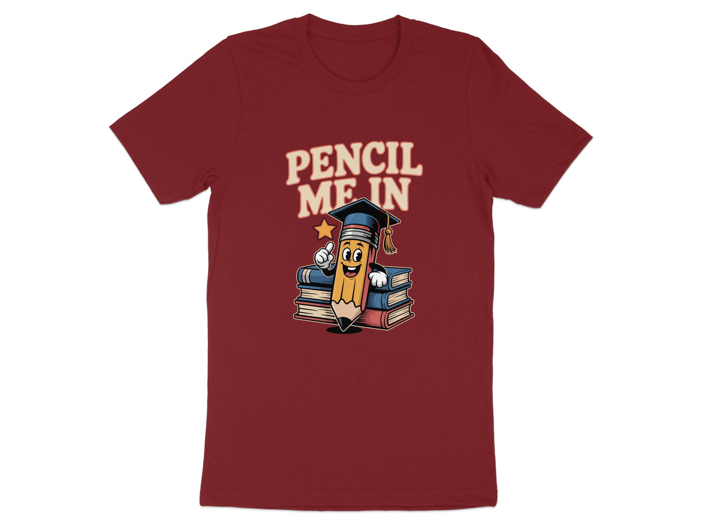Pencil Me In Graphic Red T-Shirt product type