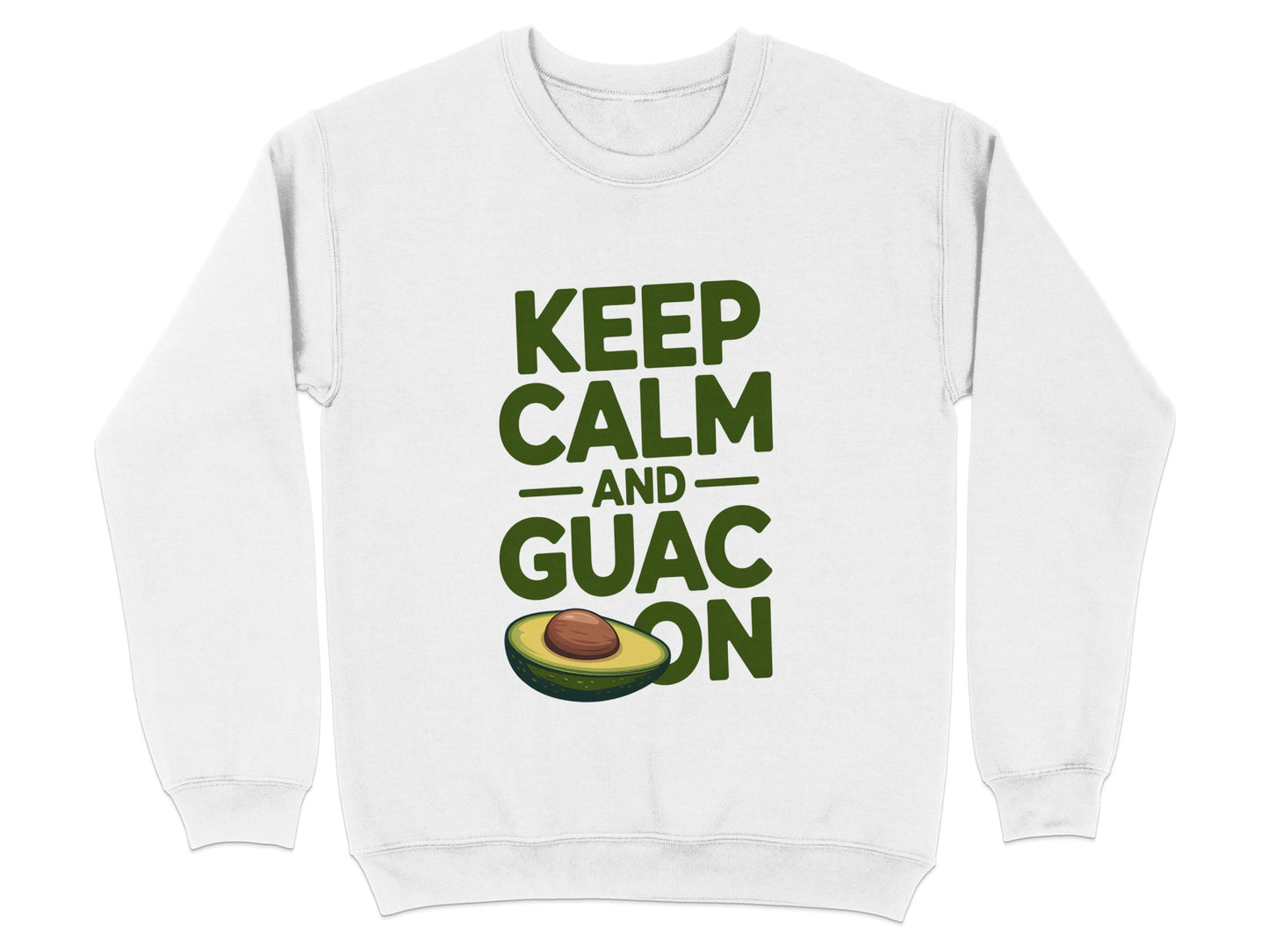 Keep Calm and Guac On Avocado Print Sweatshirt Product