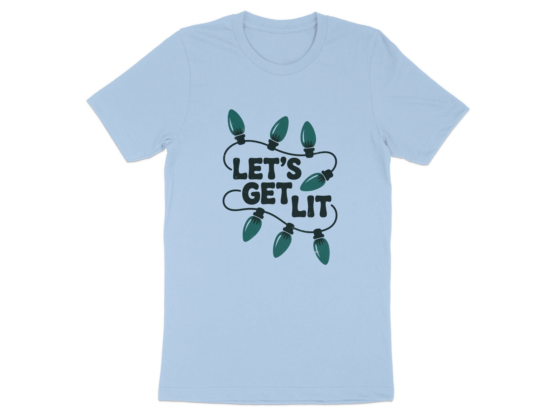 Let's Get Lit Christmas Lights Graphic T-Shirt product