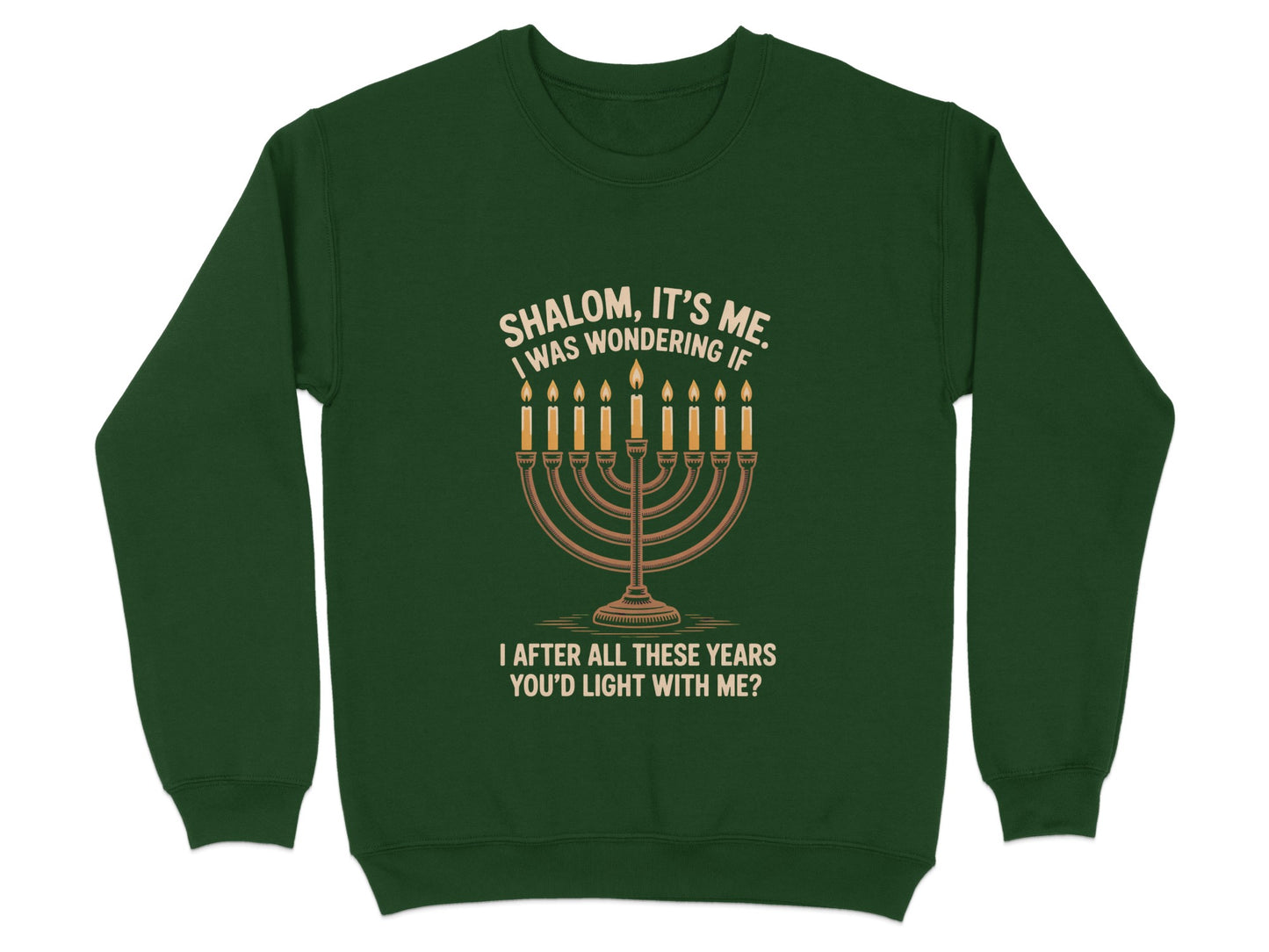 Shalom It's Me You'd Light With Me Sweatshirt product type
