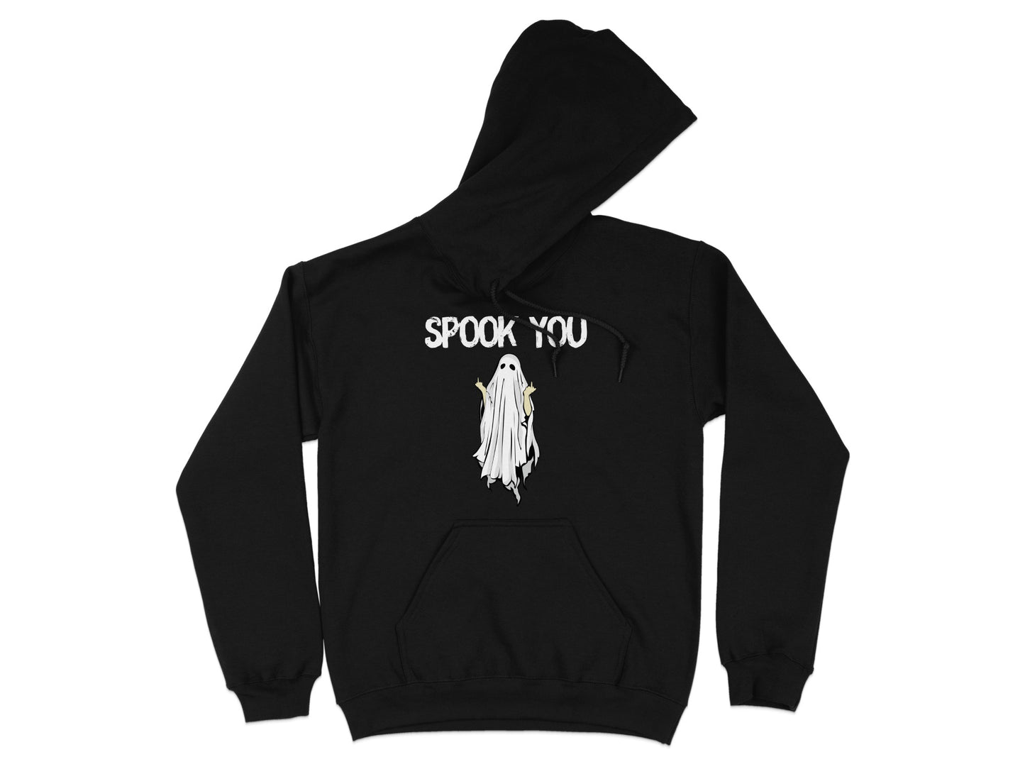 Spook You Ghost Print Halloween Hoodie product type