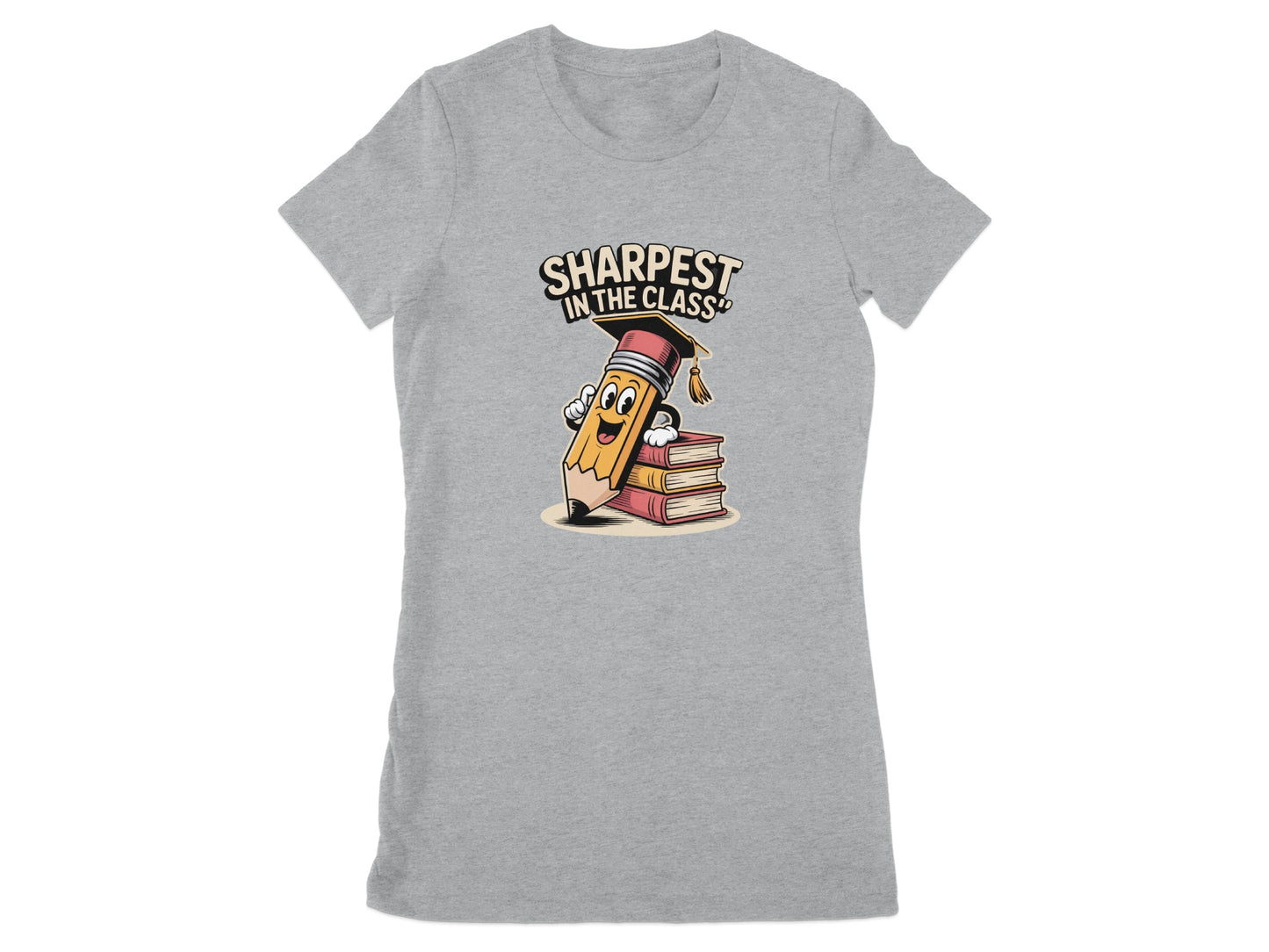 Fun Sharpest in The Class Pencil Design T-Shirt Product