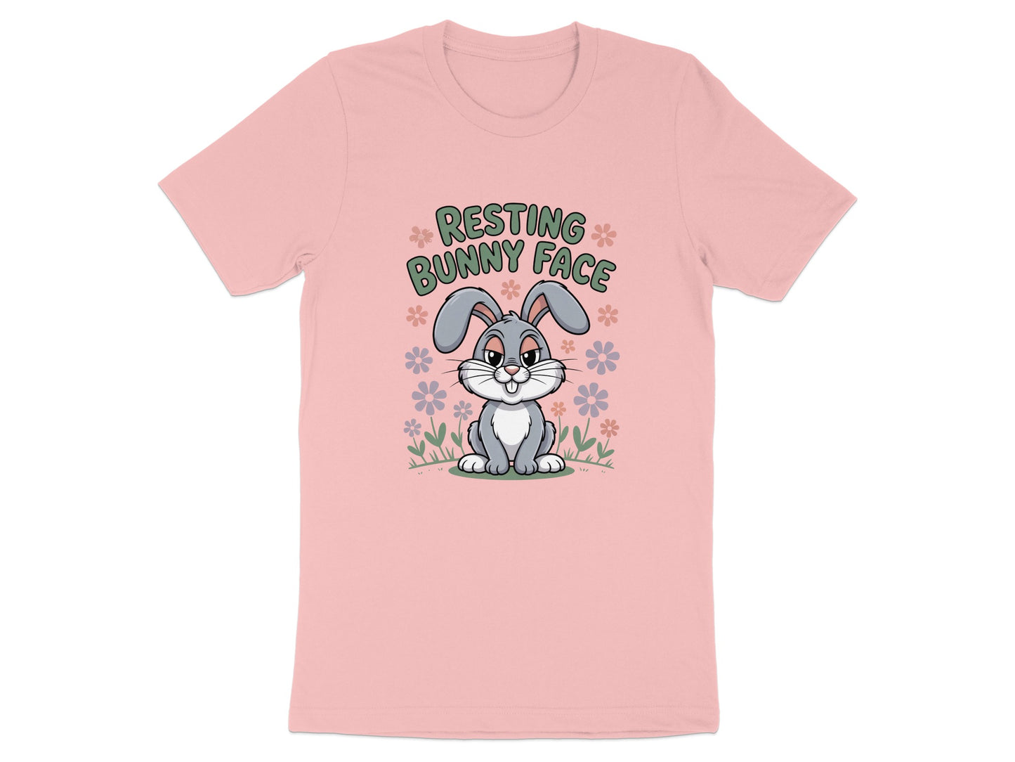 Resting Bunny Face Cute Graphic T-Shirt product type