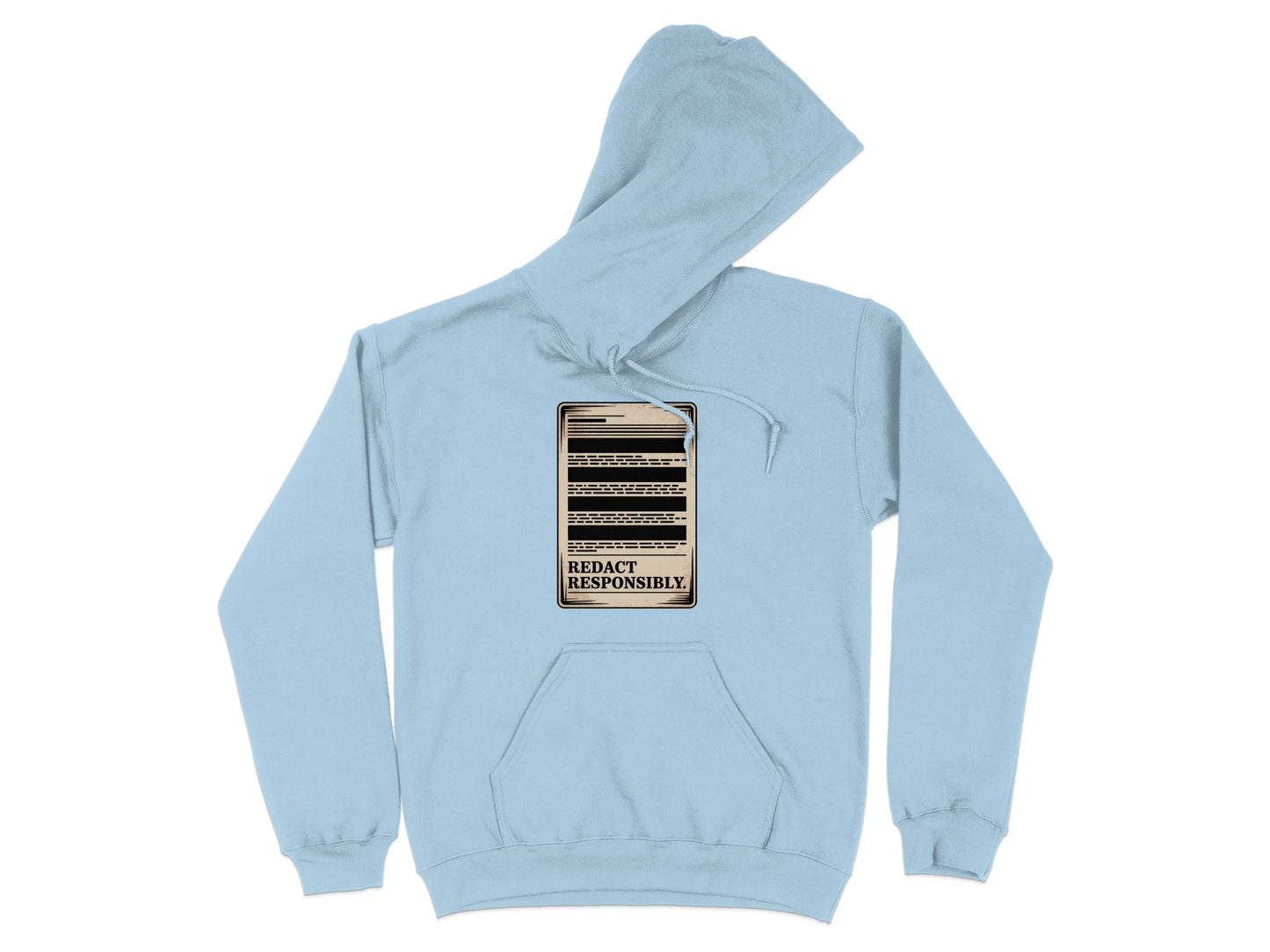 Redact Responsibly Graphic Hoodie Unique Apparel product type