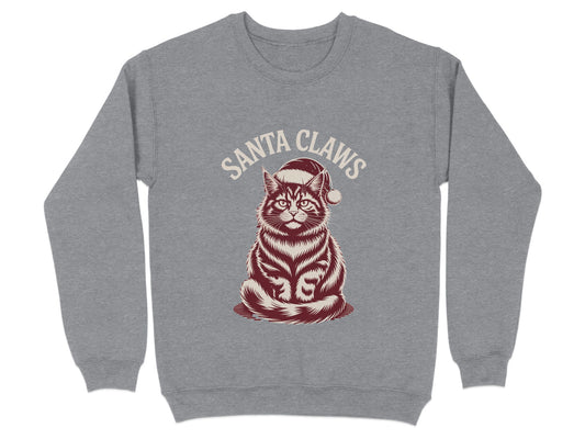 Santa Claws Cat Sweatshirt Christmas Gift Product