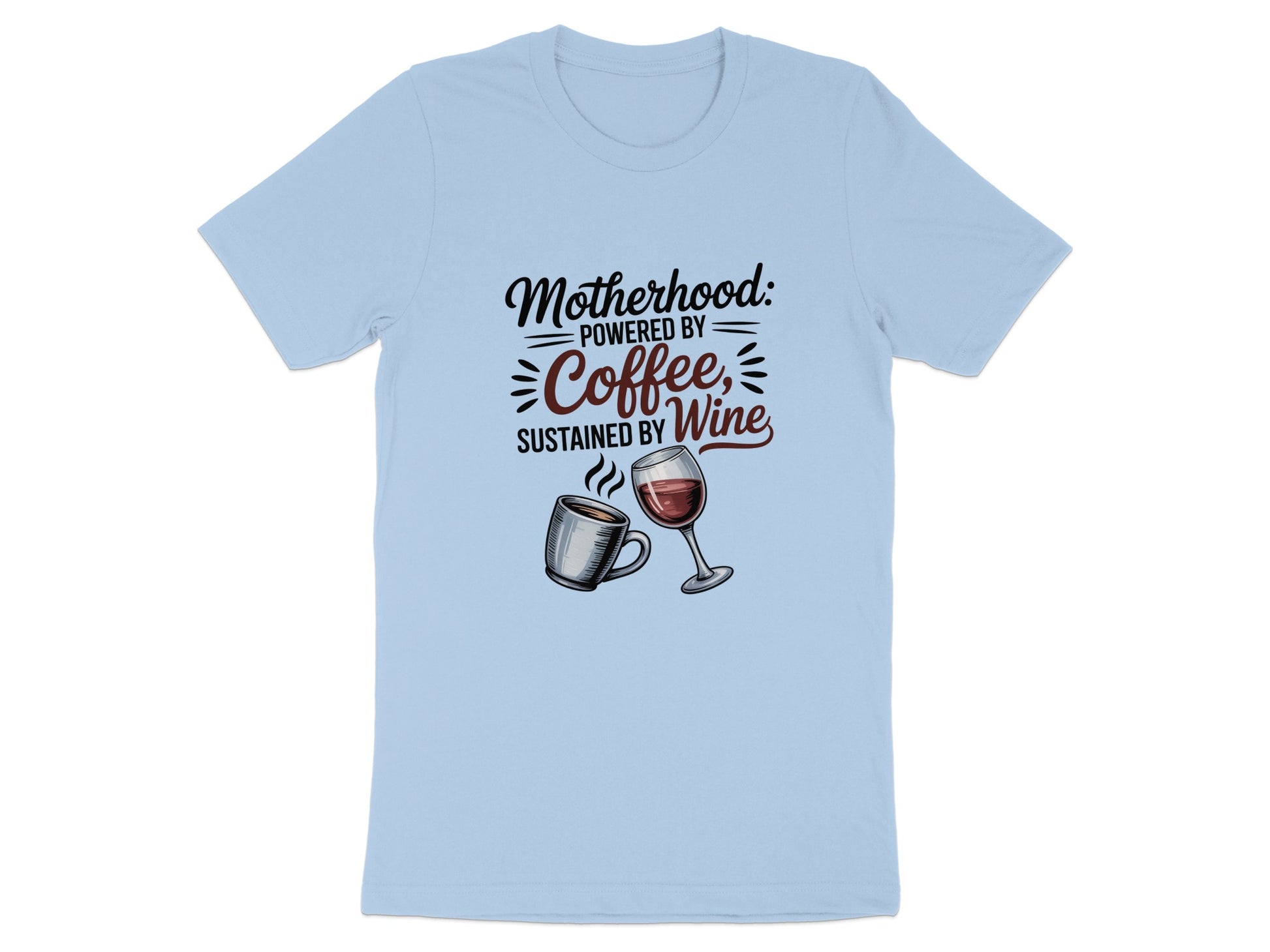Motherhood Powered by Coffee Sustained by Wine product type