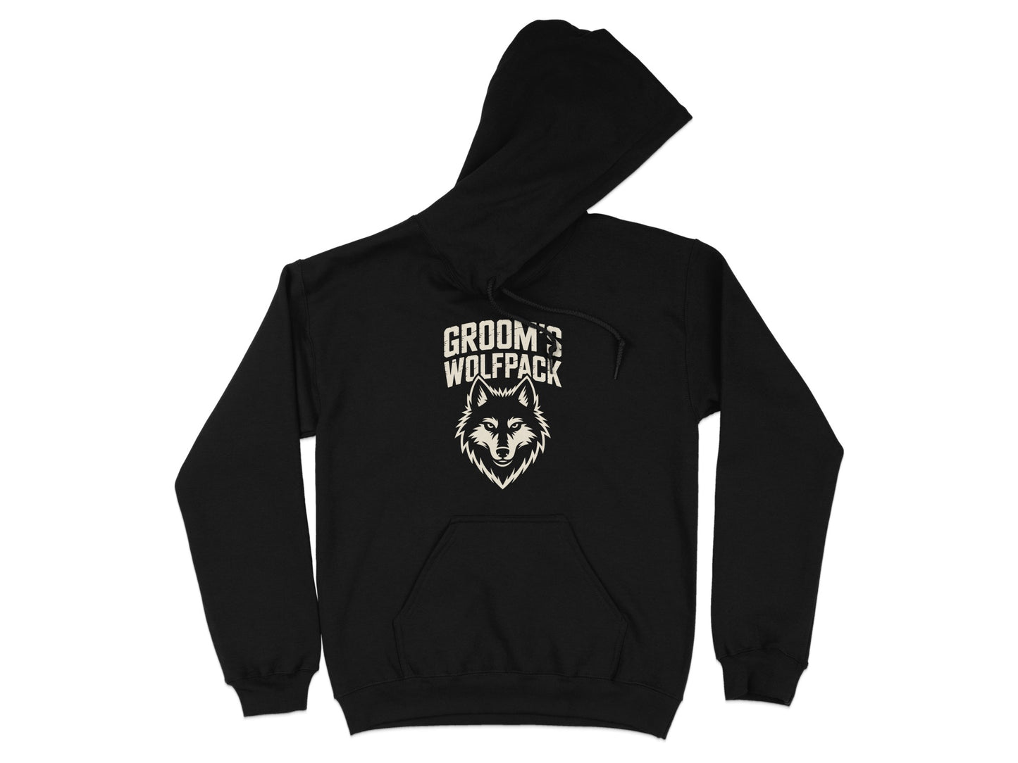 Groom's Wolfpack Hoodie Custom Graphic Hoodie Product