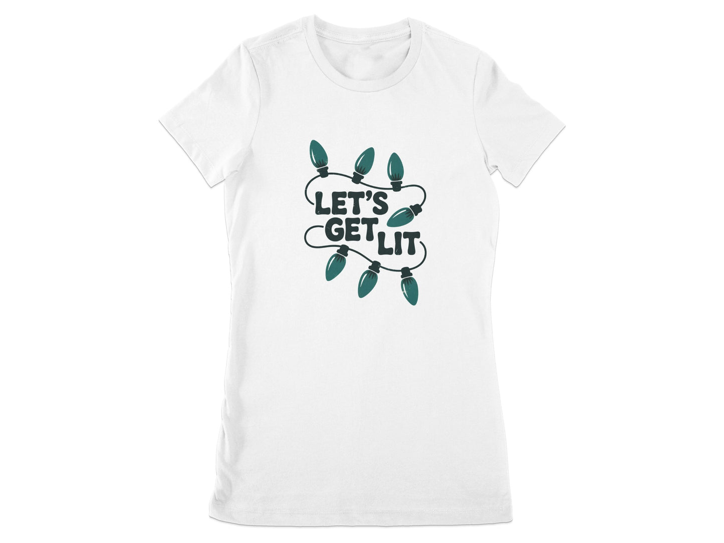 Let's Get Lit Holiday Lights Graphic Tee product