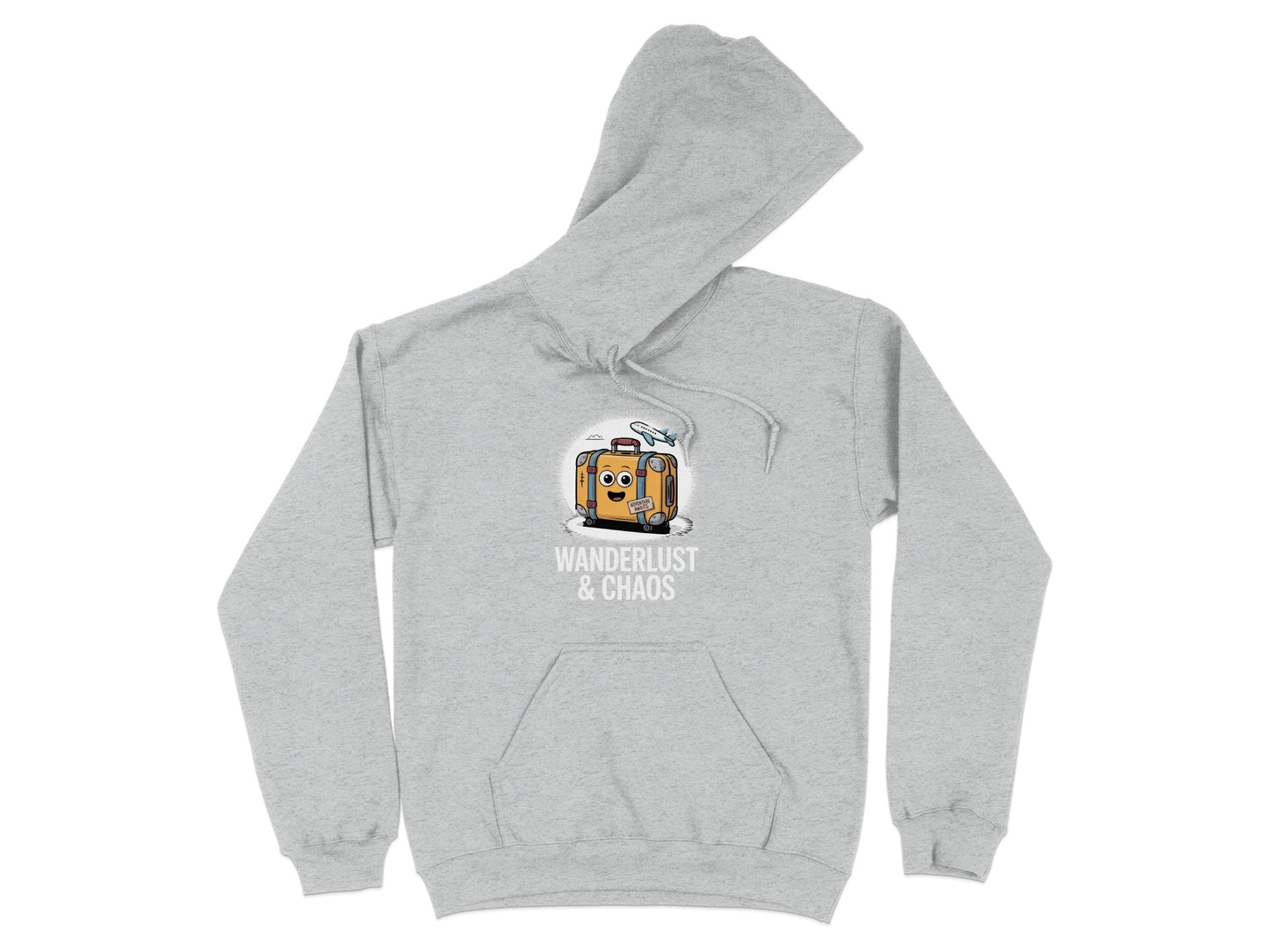 Wanderlust Chaos Travel-Themed Graphic Hoodie product