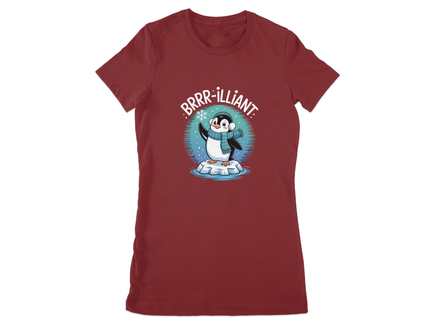 Brrr-illiant Penguin Print Women's T-shirt product