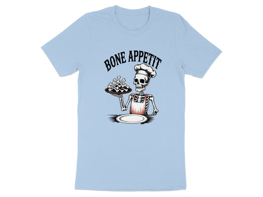 Bone Appetit Skeleton Chef Funny Graphic T-Shirt product