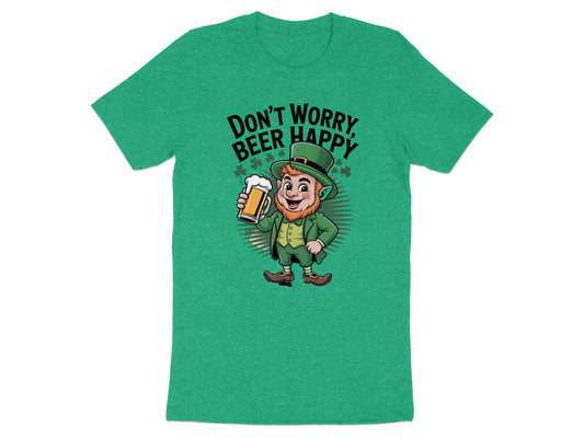 Don't Worry Beer Happy Leprechaun Graphic T-Shirt product