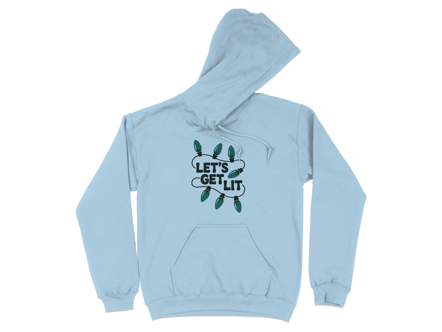 Let's Get Lit Graphic Winter Hooded Sweatshirt product type