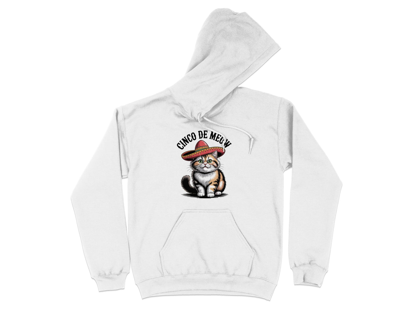 Cute Stylish Cat with Hat Design Hoodie product
