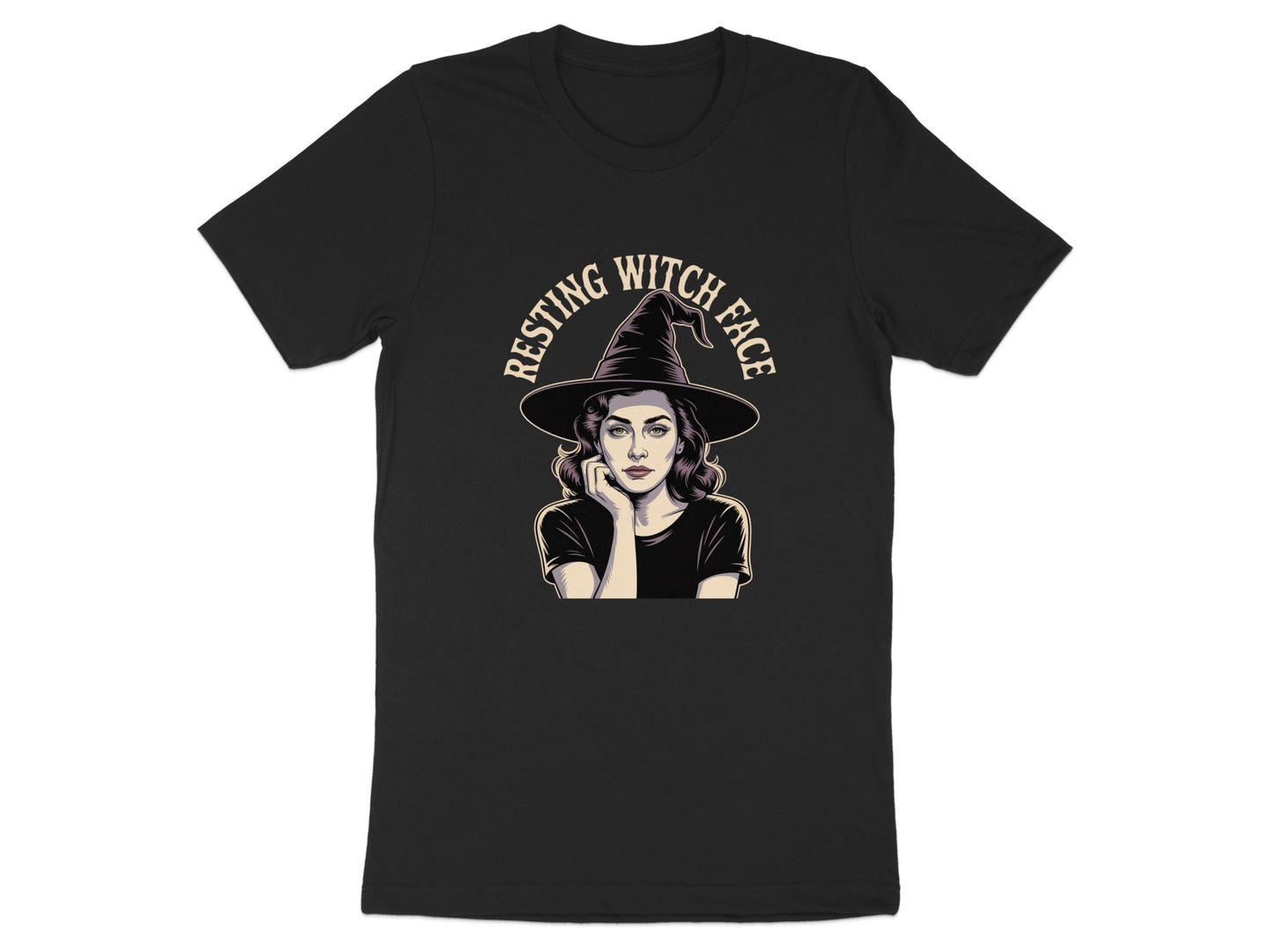 Resting Witch Face Halloween Graphic Tee shirt product
