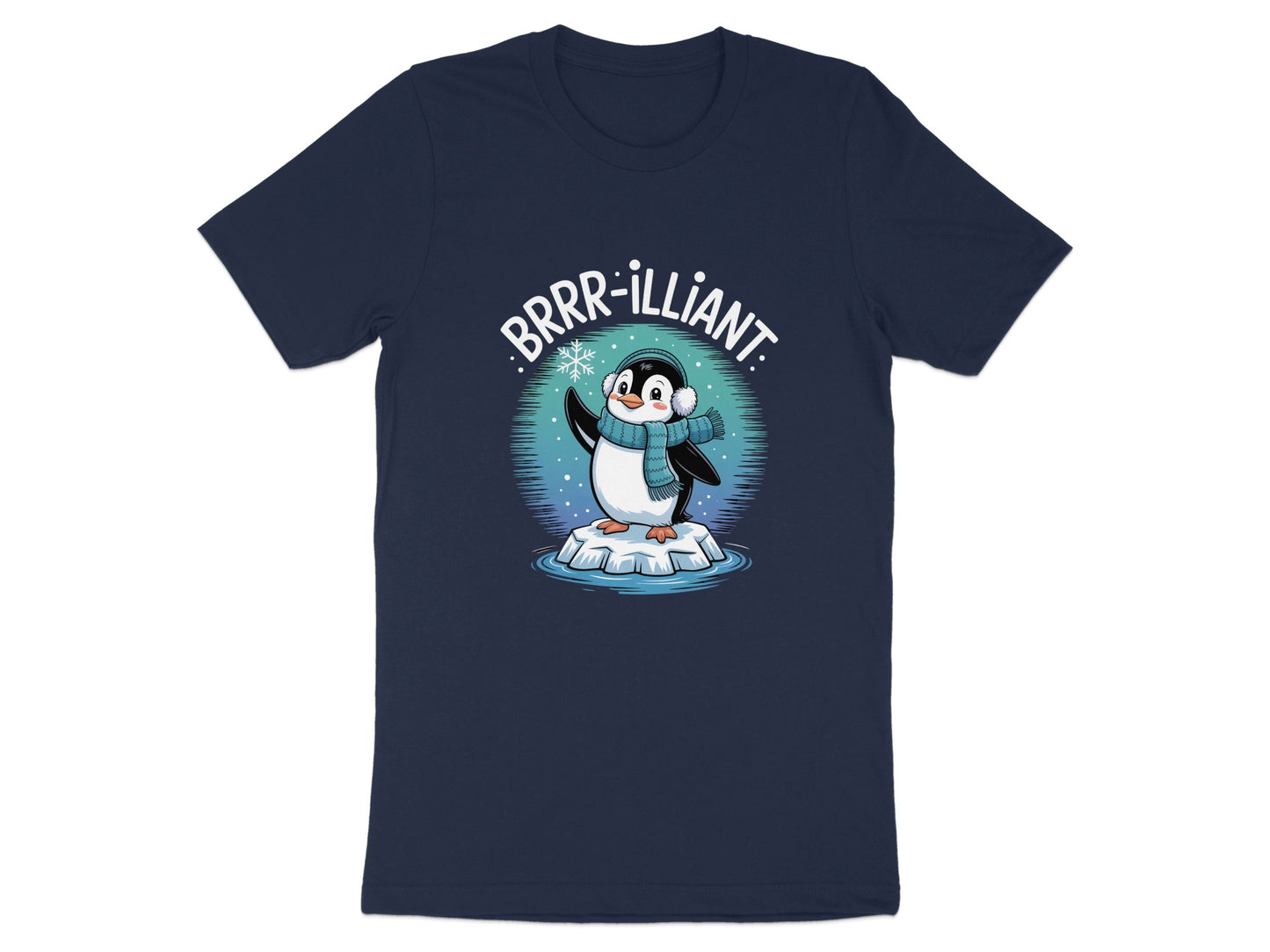 Adorable Brrr-illiant Penguin Print T-Shirt product