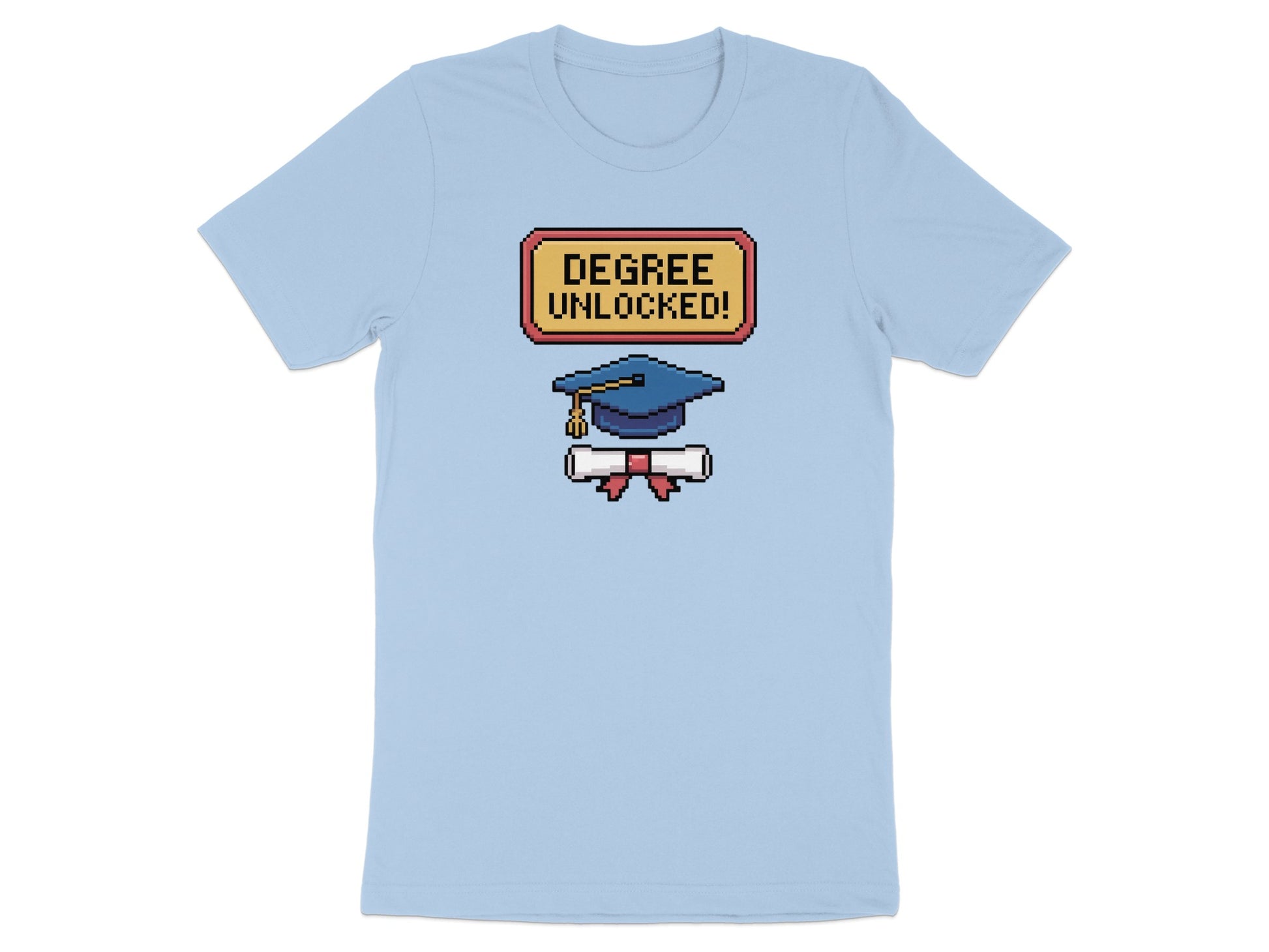 Degree Unlocked Graduation Humor Graphic T-Shirt product