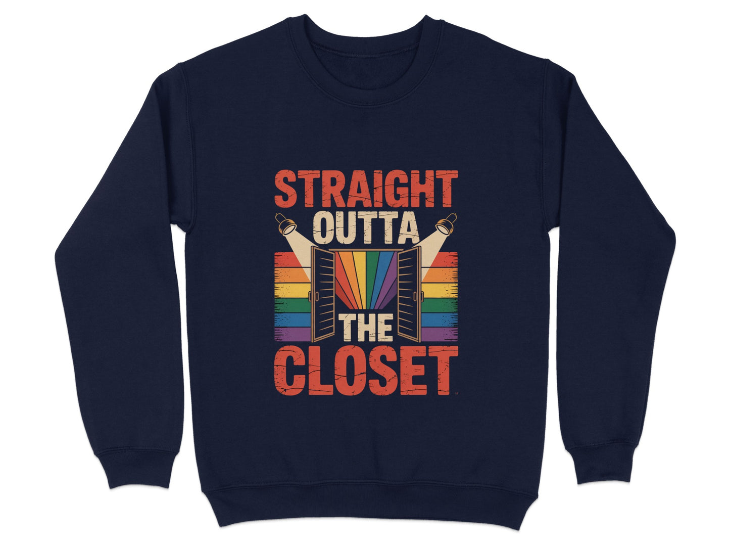 Straight Outta The Closet Rainbow Sweatshirt product type